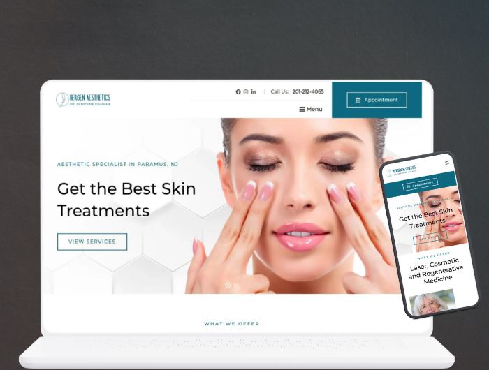 Medical Spa Web Design for Bergen Aesthetics Paramus NJ