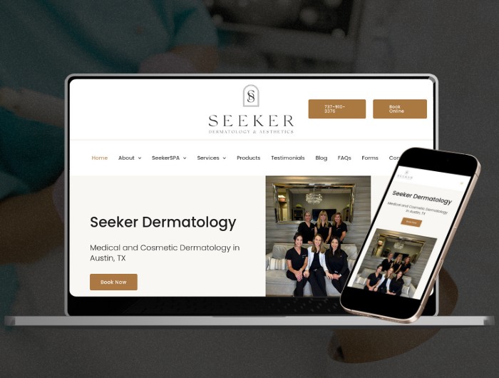 Seeker Dermatology Austin, Tx Website Design & SEO