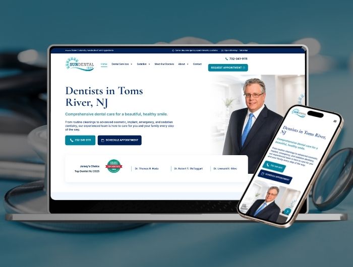 Dental Website Redesign Case Study | Sun Dental NJ | Wowbix