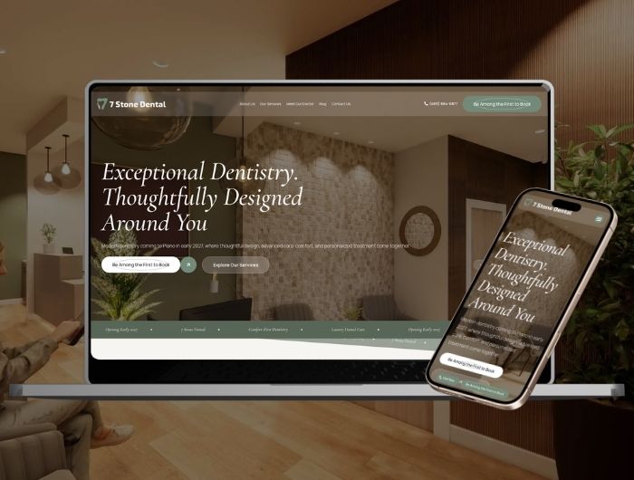 Website Design & SEO for a New Dental Practice 7 Stone Dental 4 7 Stone Dental completed WordPress dental website designed and developed by Wowbix